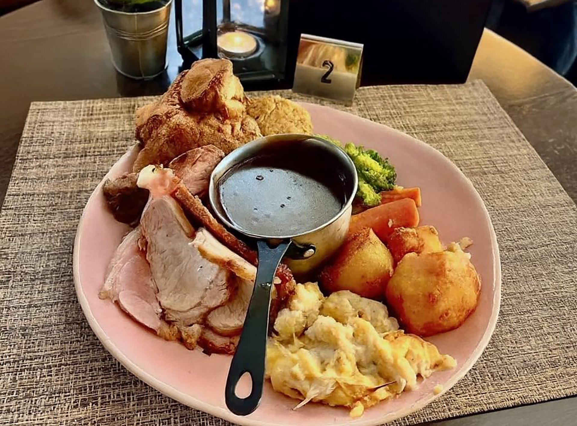 A traditional Sunday roast served at Oscars Kitchen